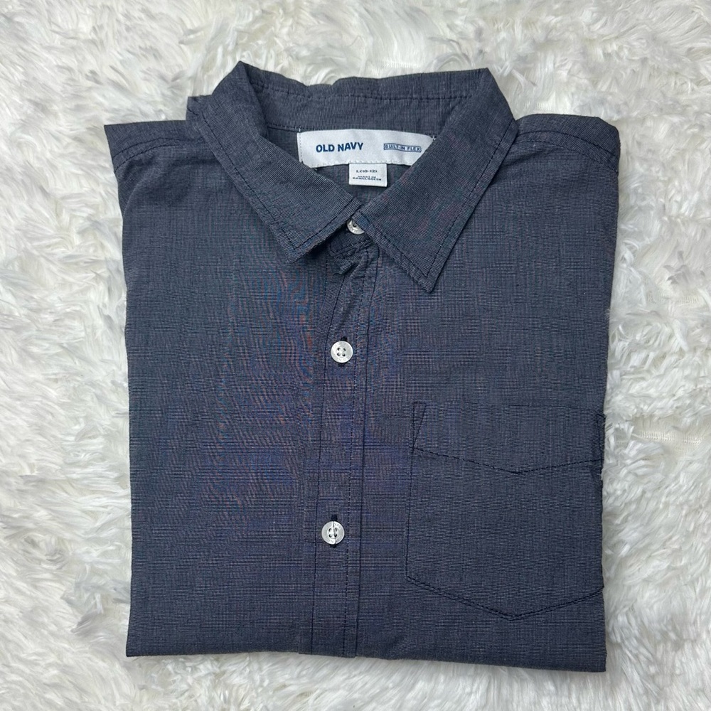Old Navy Dark Gray Casual Button Down Shirt - Picture 4 of 4